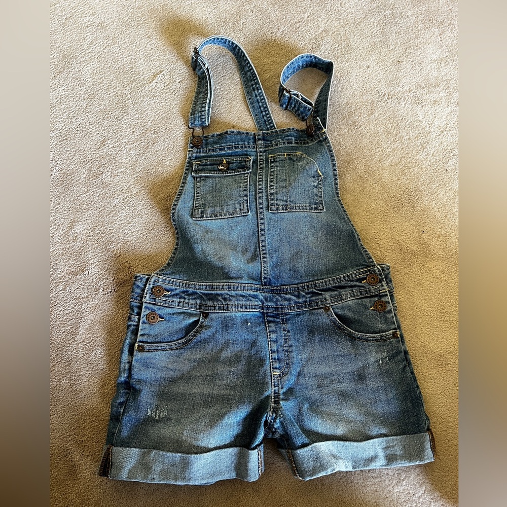 Girls’ Lucky Brand Jean Shortall Overalls